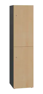 DOMINIT 42 úložná skříň 2-boxová, 1817x450x400 mm, korpus antracit, dvířka javor horský